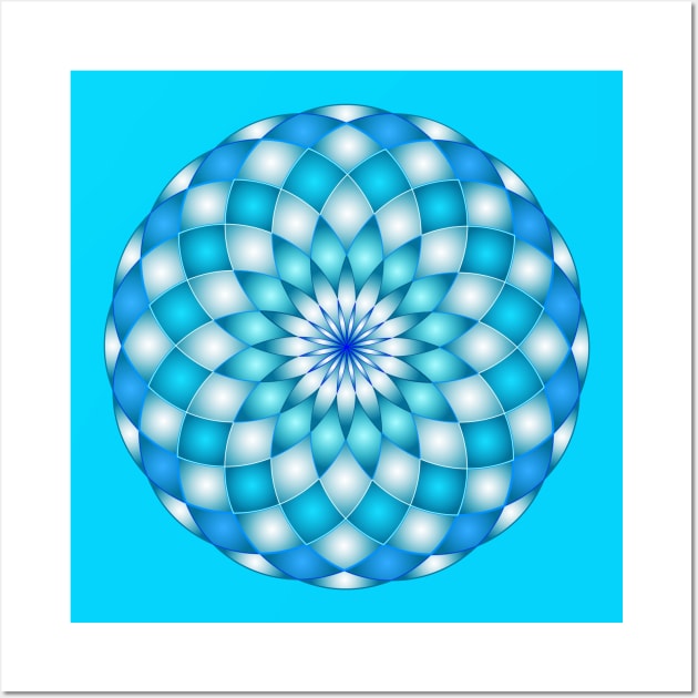 BLUE MANDALA G3 Wall Art by MedusArt